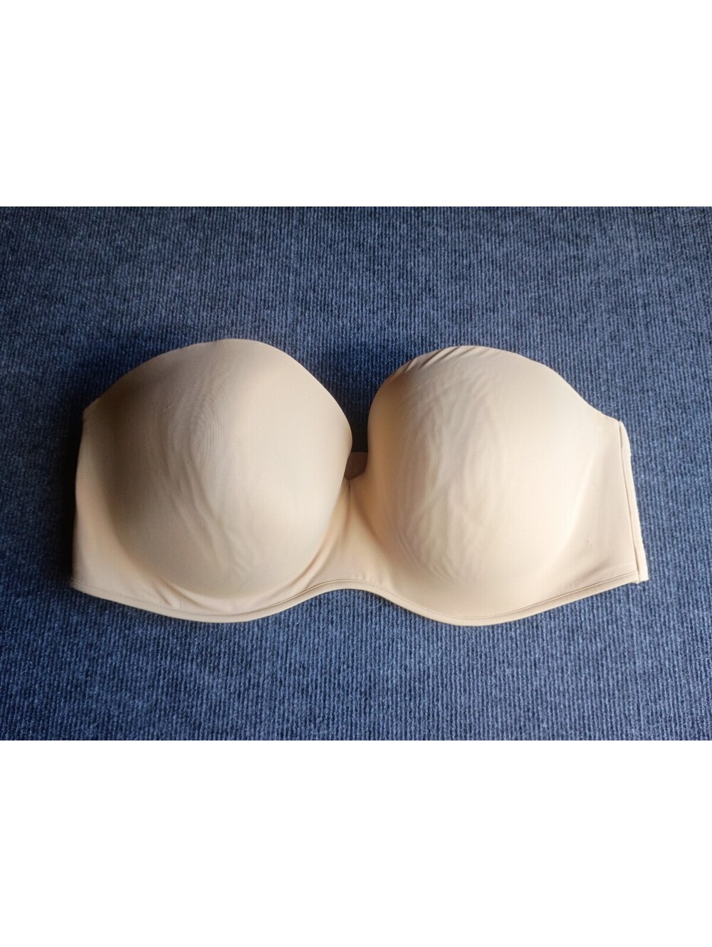 Cacique Strapless Beige Bra Size 44DDD